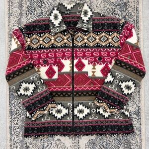 Aztec Patterned Jacket with Zipper